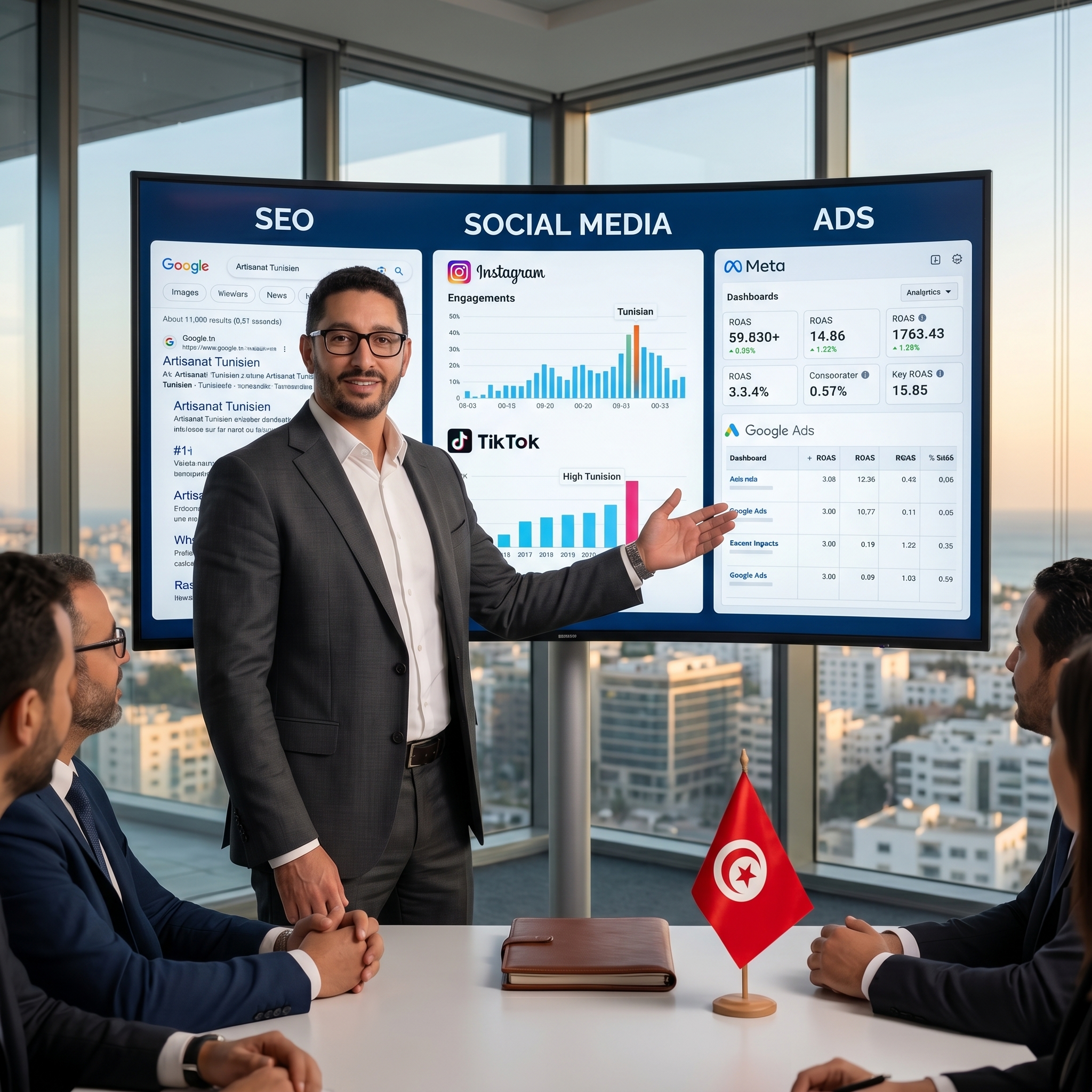 Marketing Digital Tunisie SEO, Reseaux Sociaux et Publicite Ads